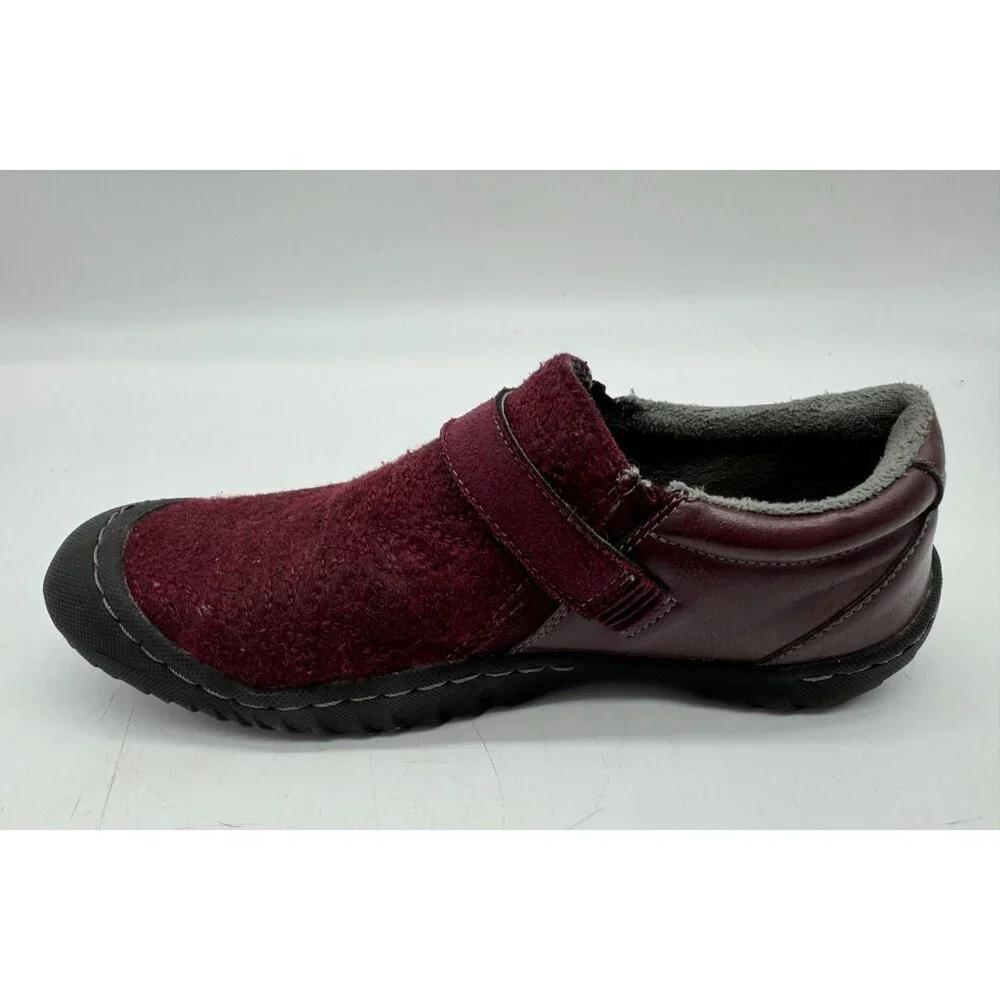 Jsport Womens Blair Slip-On Comfort Shoes Size 8M Maroon Cozy Memory Foam Winter - Picture 8 of 13